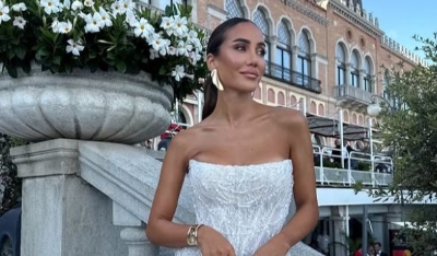 Tamara Kalinić na crvenom tepihu u Veneciji: Haljina kao iz bajke i prsten u prvom planu