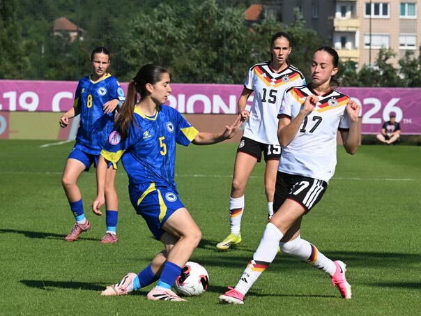 Juniorke BiH na otvaranju EP-a U19 poražene od Njemačke sa 0:5