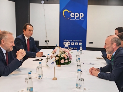 Izetbegović sa Manfredom Weberom o evropskom putu BiH i obavezama