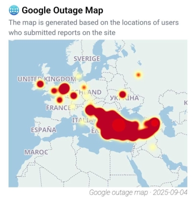 Google djelimično nedostupan u Turskoj i dijelovima Evrope