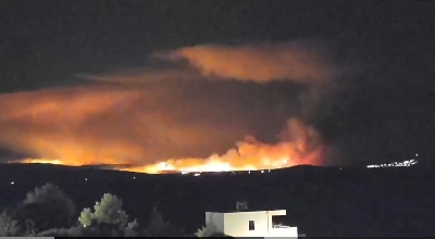Objavljen nevjerovatan snimak: Ovako je izgledao požar na Braču tokom noći (VIDEO)
