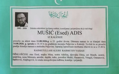 Adis izgubio bitku za život nakon teške nesreće, poznat termin dženaze