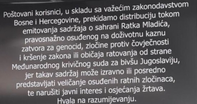 BH Telecom ukinuo signal RTRS-a zbog programa posvećenog sahrani ratnog zločinca Mladića