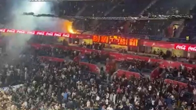 Video / Nasilne scene uoči derbija Partizana i Zvezde, navijački sukob zasjenio košarku