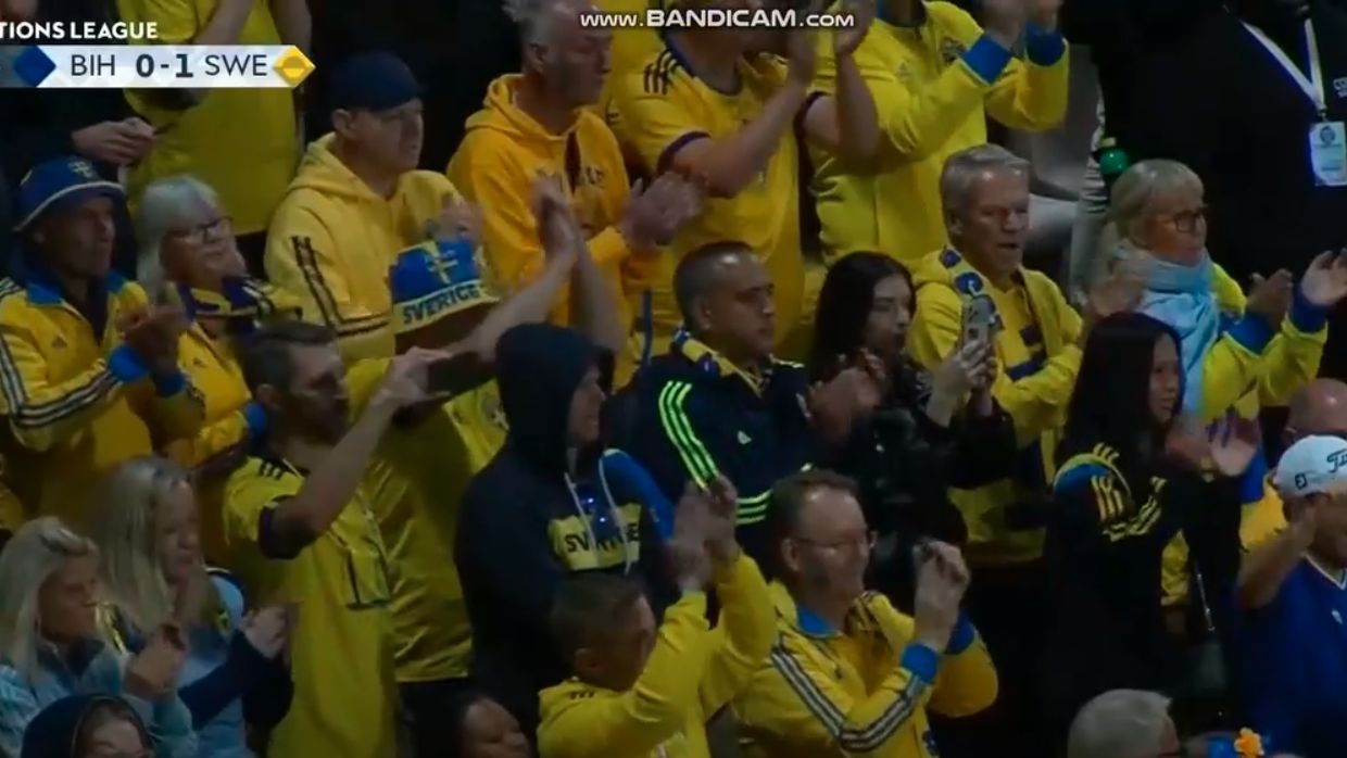 Video / Evo kako su reagovali navijači Švedske dok je Džeko izlazio iz igre