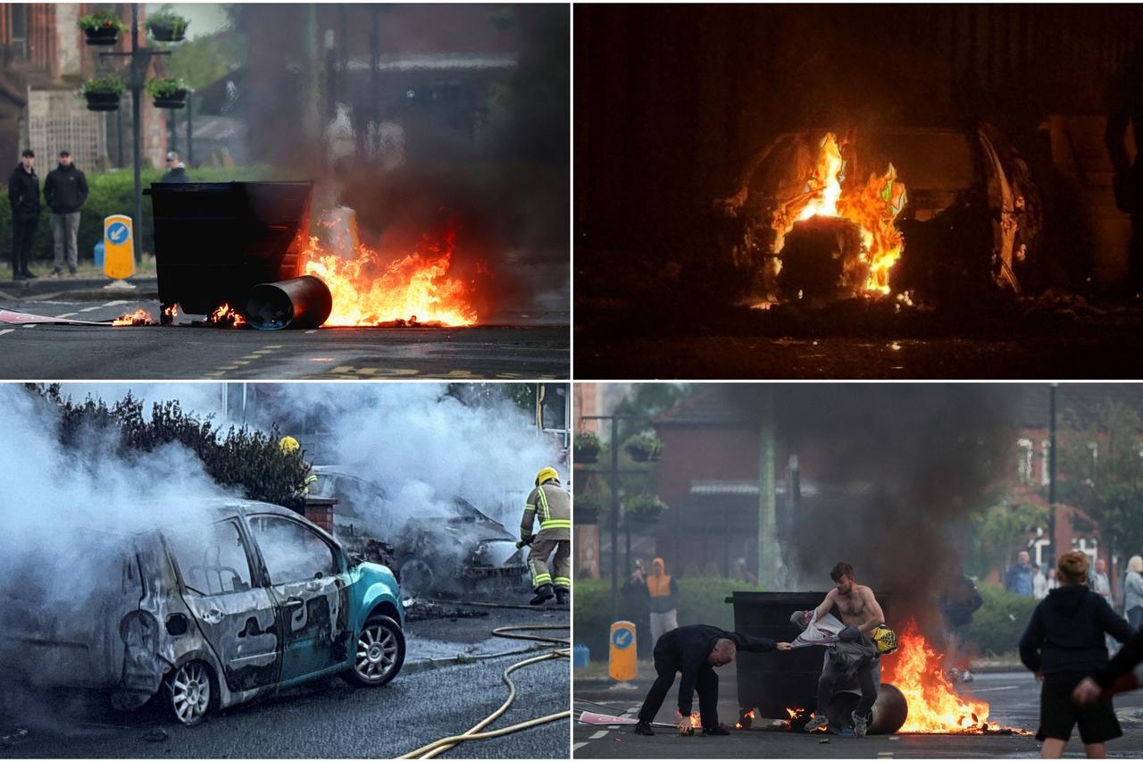 Belfast u plamenu: Gore kuće i autobusi, maskirane bande divljaju ulicama
