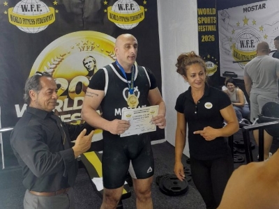 Krulj osvojio prvo mjesto u disciplini striktni biceps (VIDEO)
