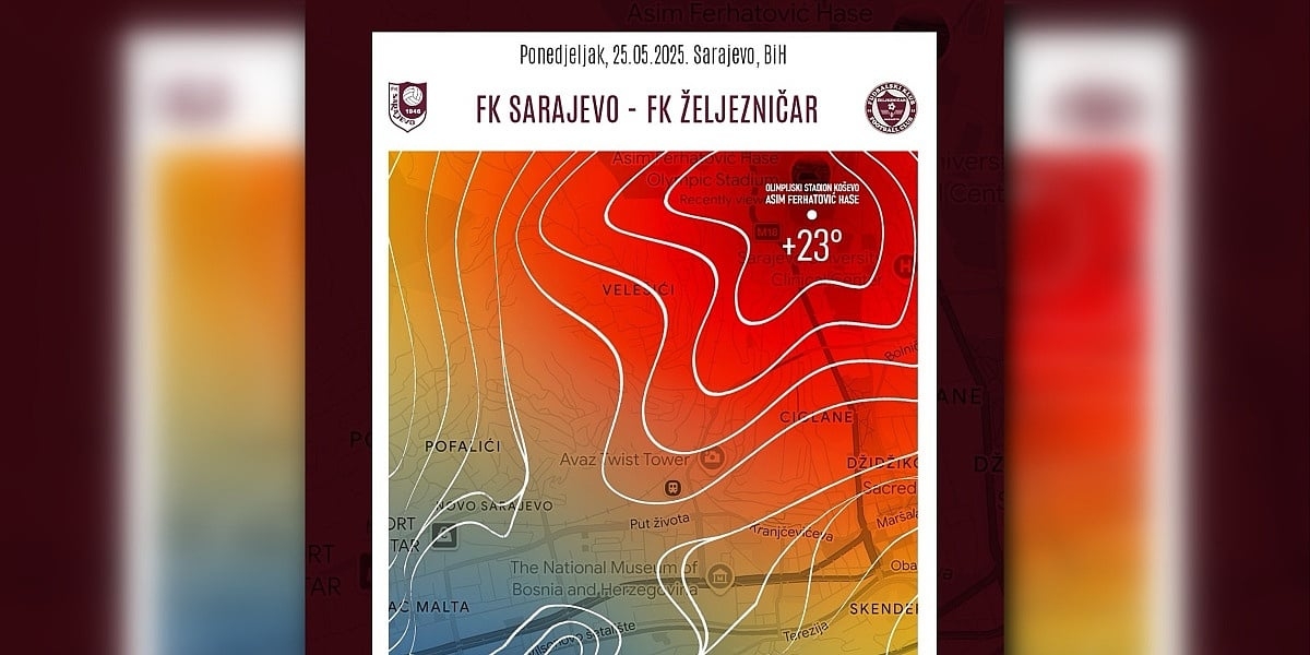 Iz Sarajeva ismijali gradskog rivala na kraju sezone: "Temperaturna razlika između dva stadiona dosegla vrhunac"