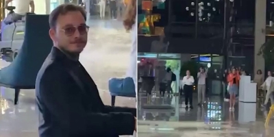 Kao iz filma: Pijanista gostima svirao muziku iz "Titanica" dok je voda ulazila u poplavljeni hotel u Turskoj
