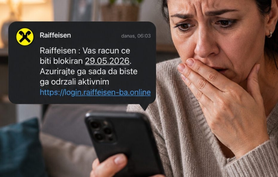 Nova SMS prevara u BiH: Građanima stižu poruke o blokadi bankovnih računa