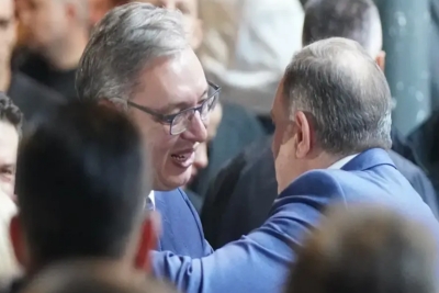 IZBORNA NOĆ POD REFLEKTORIMA: Milorad i Igor Dodik uz Vučića u trenucima odluke