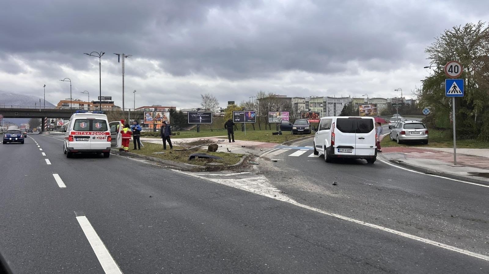 Saobraćajna nesreća na Stupu: Dvije osobe povrijeđene