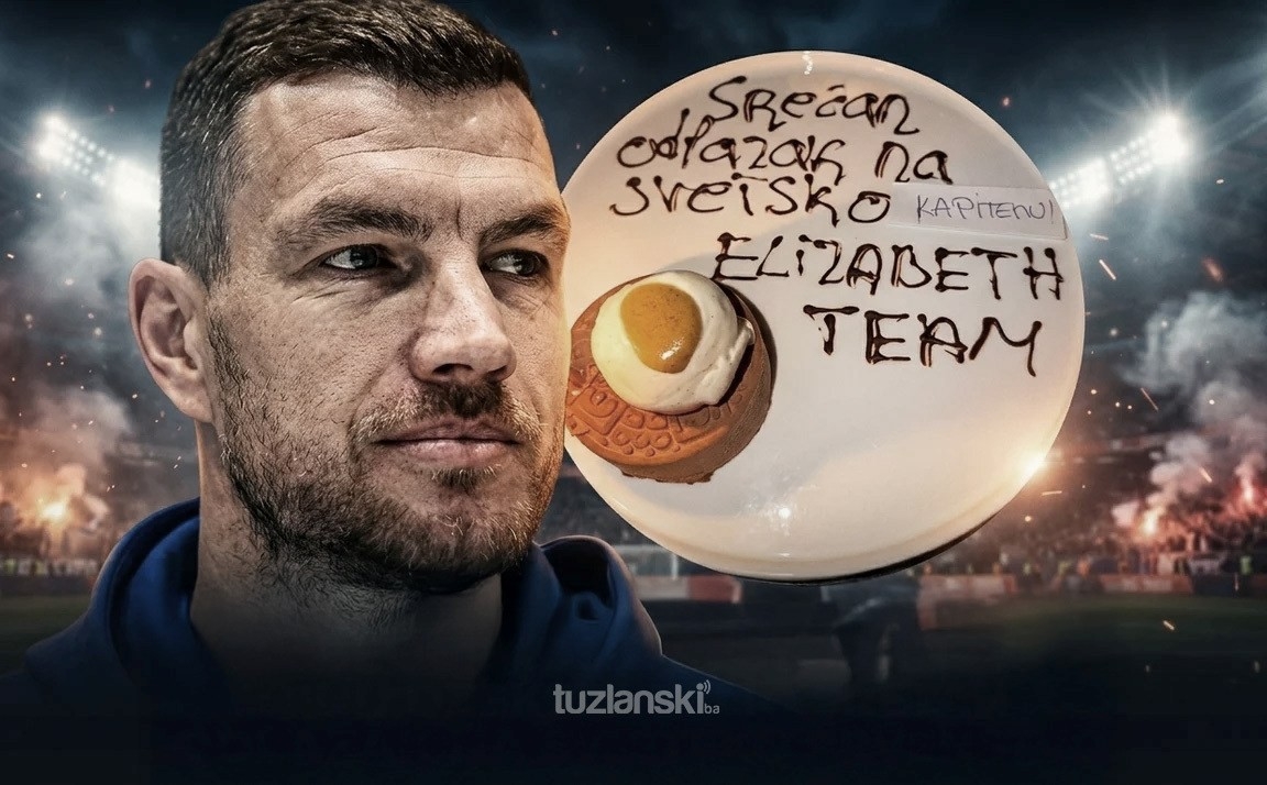 Džeko u beogradskom restoranu dočekan uz lijep gest: S desertom stigla i srdačna poruka