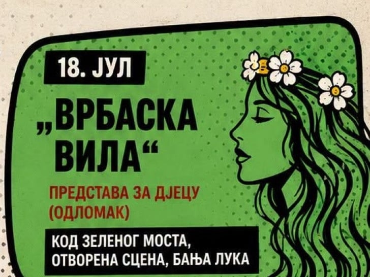 Dječija predstava “Vrbaska vila” otvara Banjalučko sportsko ljeto kod Zelenog mosta