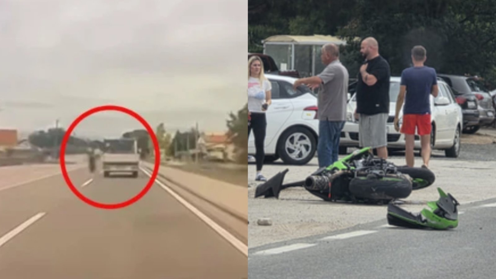 Objavljen snimak prije tragedije kod Zadra: Motociklist velikom brzinom preticao kolonu, poginuli vozač i suvozačica