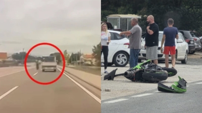 Objavljen snimak prije tragedije kod Zadra: Motociklist velikom brzinom preticao kolonu, poginuli vozač i suvozačica