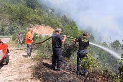 Više aktivnih požara na području HNŽ-a, vatrogasci i dalje na terenu