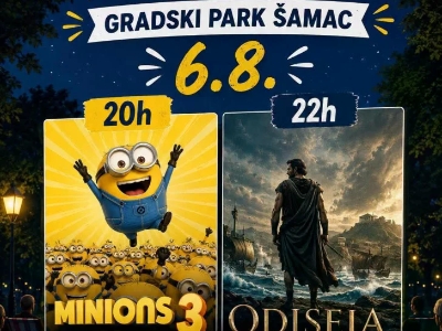 Kino pod zvjezdanim nebom u Šamcu: Na programu "Minions 3" i Nolanova "Odiseja"