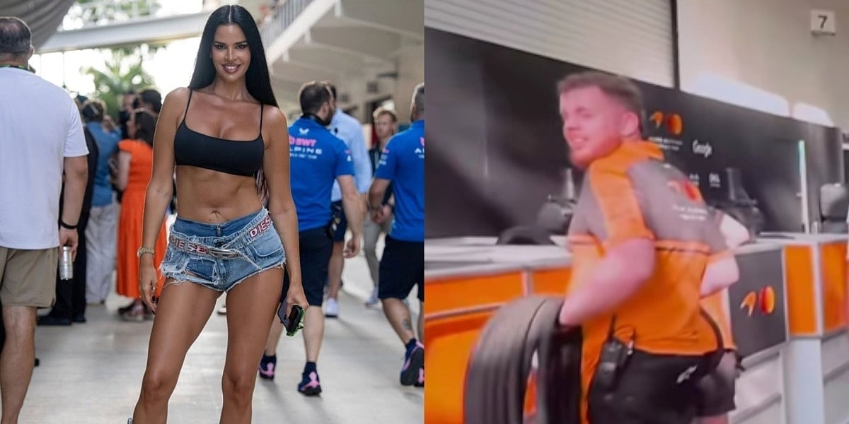 Atraktivna Hrvatica se pojavila na utrci Formule 1, kamerman i mehaničar "zaboravili" na svoj posao