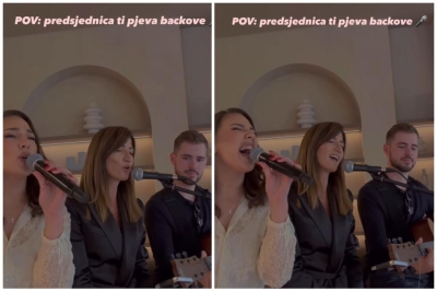 VIDEO "Kad ti predsjednica pjeva backove": Mlada pjevačica iz Žepča oduševila snimkom s Darijanom Filipović