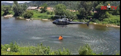 VIDEO: Uspješna prva intervencija kantonalnog helikoptera “Požar kod Maglaja stavljen pod kontrolu nakon 14 naleta”
