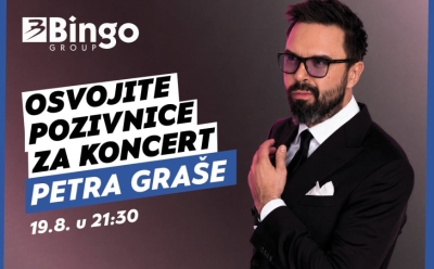 Bingo Group i ove godine otvara vrata VIP događaja: Osvojite ulaznice za koncert Petra Graše