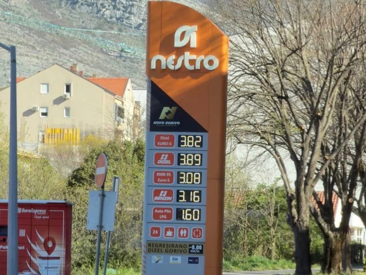 Cijene bez kontrole: Dizel u Trebinju na istorijskom maksimumu