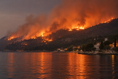 Zbog požara na Braču morskim putem evakuisano 500 osoba