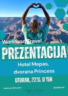 Želiš provesti ljeto 2027. u Americi? US JIM organizira Work & Travel prezentaciju u Mostaru!