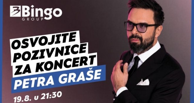 Bingo Group i ove godine otvara vrata VIP događaja građanima: Osvojite ulaznice za koncert Petra Graše