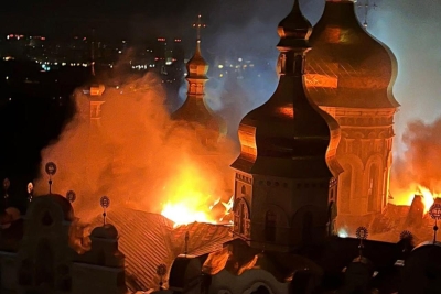 VIDEO Gori povijesni simbol Ukrajine, 140.000 ljudi ostalo bez struje, ima i ozlijeđenih