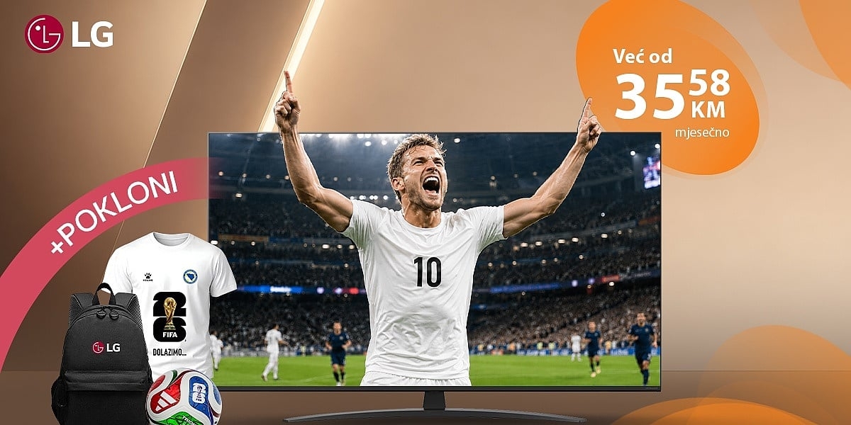 Dočekajte FIFA Svjetsko prvenstvo 2026 uz LG TV i posebne poklone u ponudi BH Telecoma