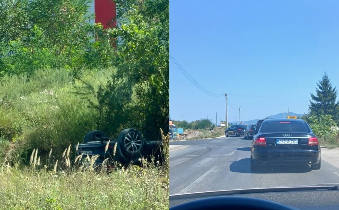 Saobraćajna nesreća u Ciljugama kod Živinica: Formirane kolone vozila, otežano saobraćanje