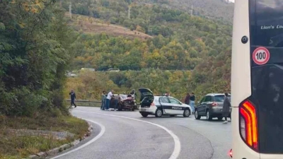 Prometna nesreća na Bradini, na M-17 nastale kilometarske kolone
