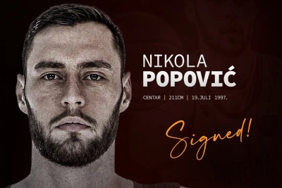 Nikola Popović novo pojačanje KK Bosna BH Telecom · Zvanično