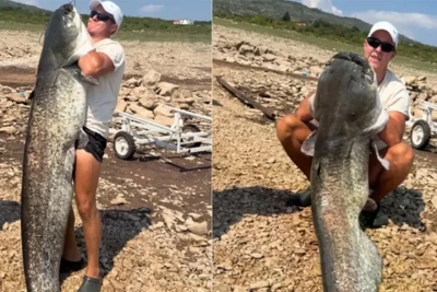 Ulov za pamćenje na Bilećkom jezeru: Som dvometraš od 50 kilograma