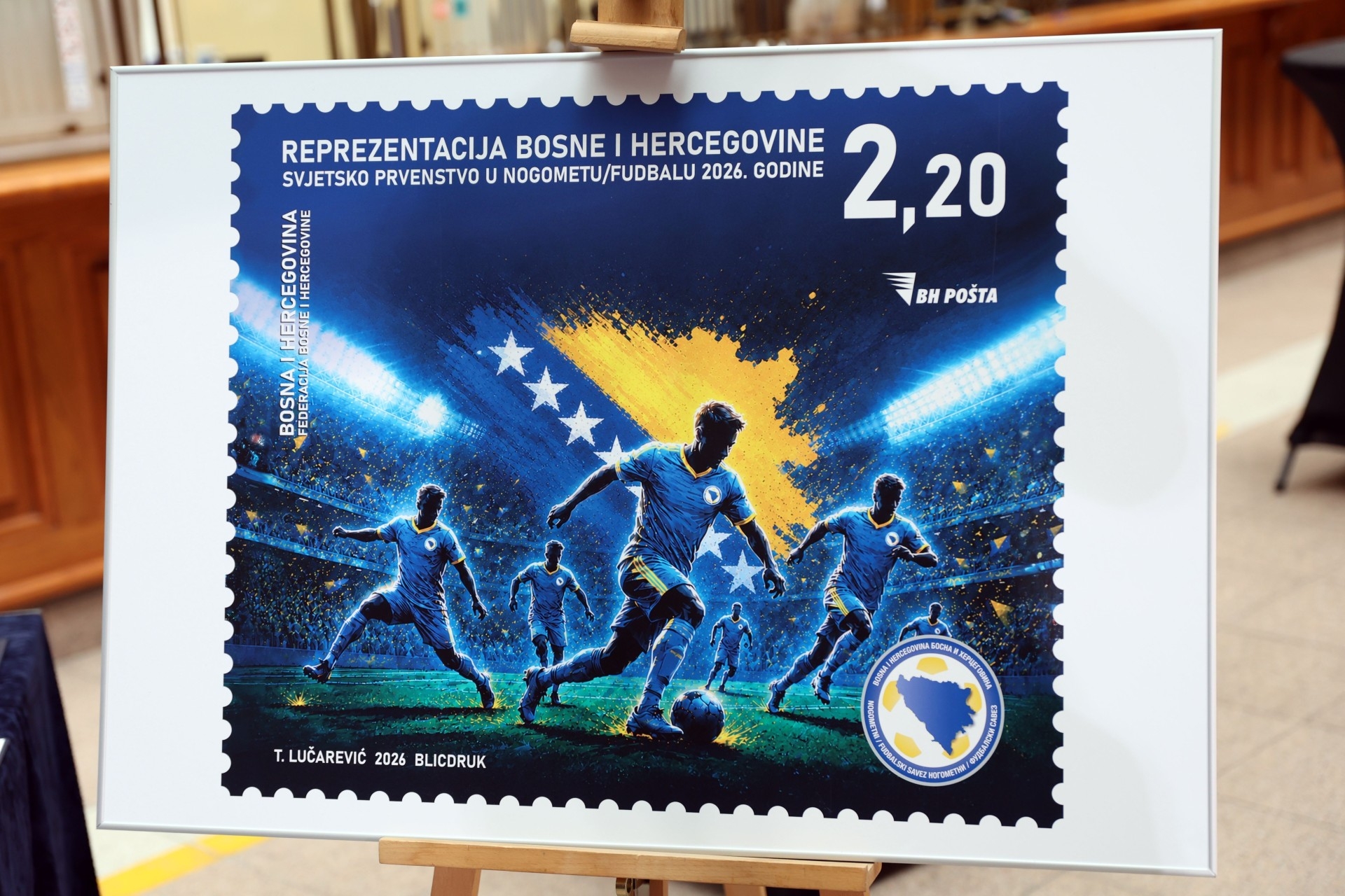 BH Pošta predstavila poštansku marku posvećenu plasmanu BiH na Mundijal