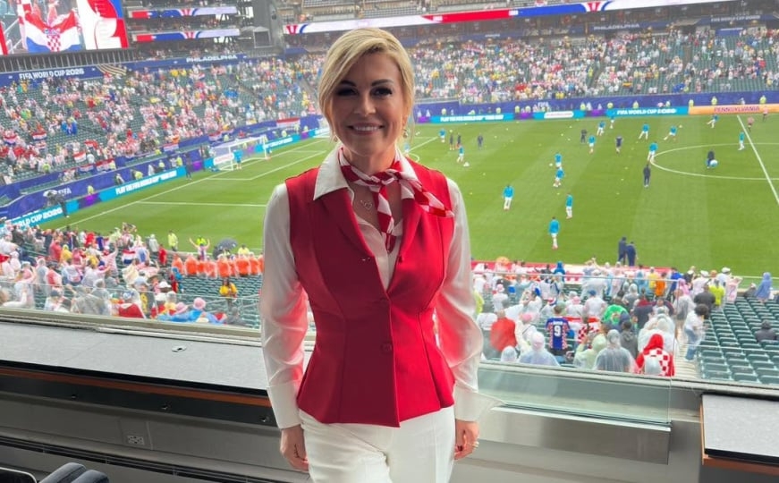 Pogledajte kako je Kolinda bodrila Hrvatsku na utakmici SP-a: Imala je i poruku za Vatrene